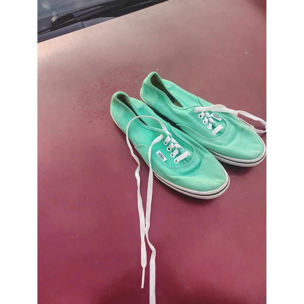 Vans Authentic Lo Pro Mint Green Canvas Low Top Sneakers Womens 8 Mens‎ 6.5